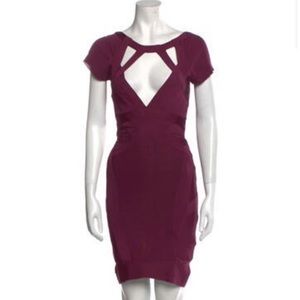 Herve Leger eggplant dress in XS
